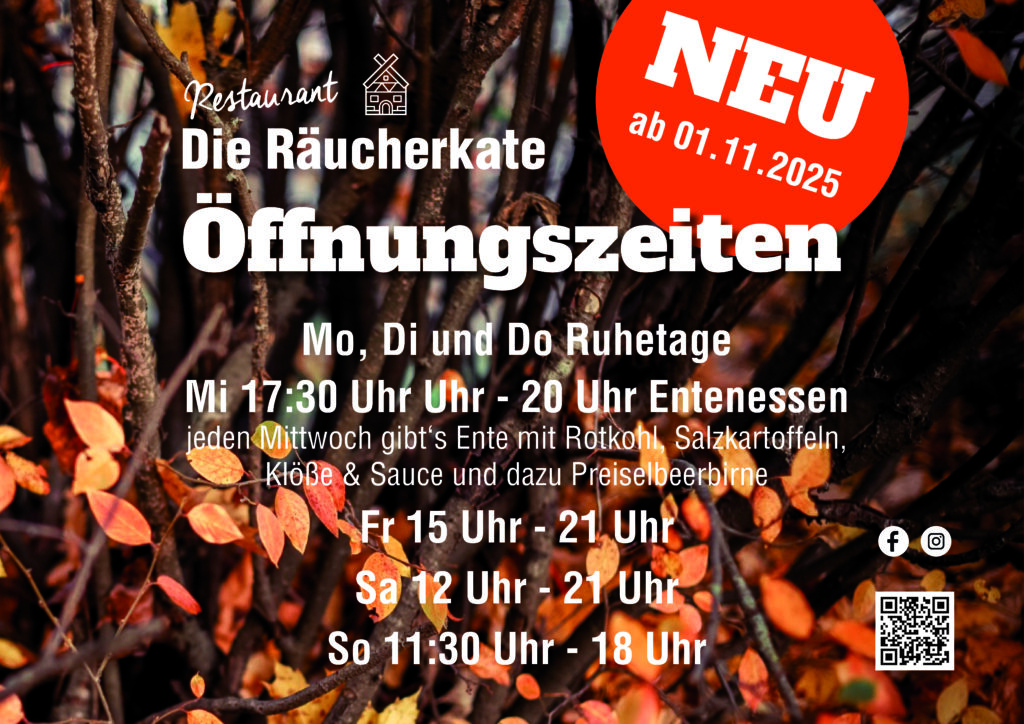 Neue Öffnungszeiten mit Foto ab 01.11.2025extra Format